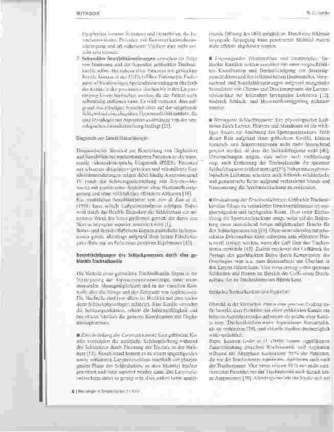 Vorschauseite 4: Rehabilitation schwerer pharyngo-laryngo-trachealer Sensibilitätsstörungen bei neurologischen Patienten mit geblockter Trachea Ikanüle