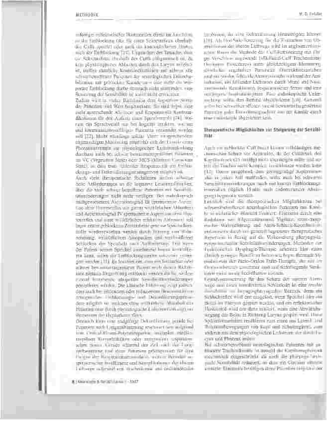 Vorschauseite 6: Rehabilitation schwerer pharyngo-laryngo-trachealer Sensibilitätsstörungen bei neurologischen Patienten mit geblockter Trachea Ikanüle