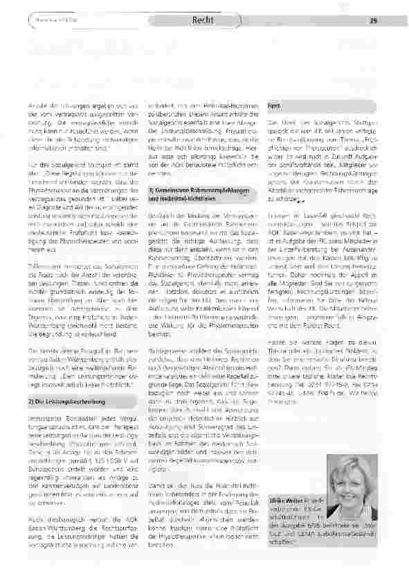 Vorschauseite 2: SG-Urteil: müssen Physiotherapeuten Rezepte prüfen?