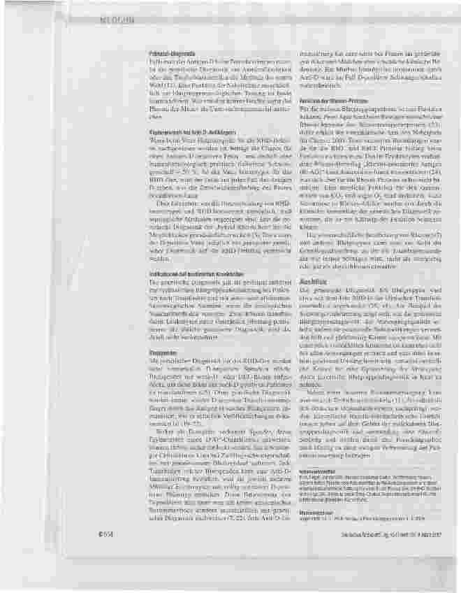 Vorschauseite 6: Genetik des Rhesus-Blutgruppensystems