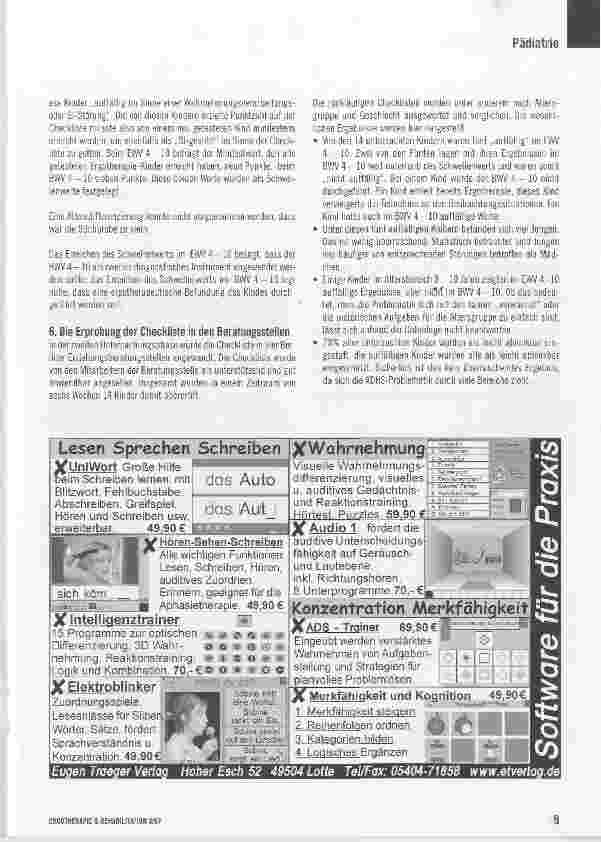 Vorschauseite 4: Wann ist Ergotherapie indiziert?