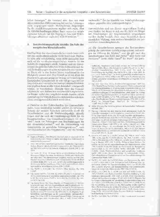 Vorschauseite 3: Sozialrecht in der europäischen Integration -eine Zwischenbilanz