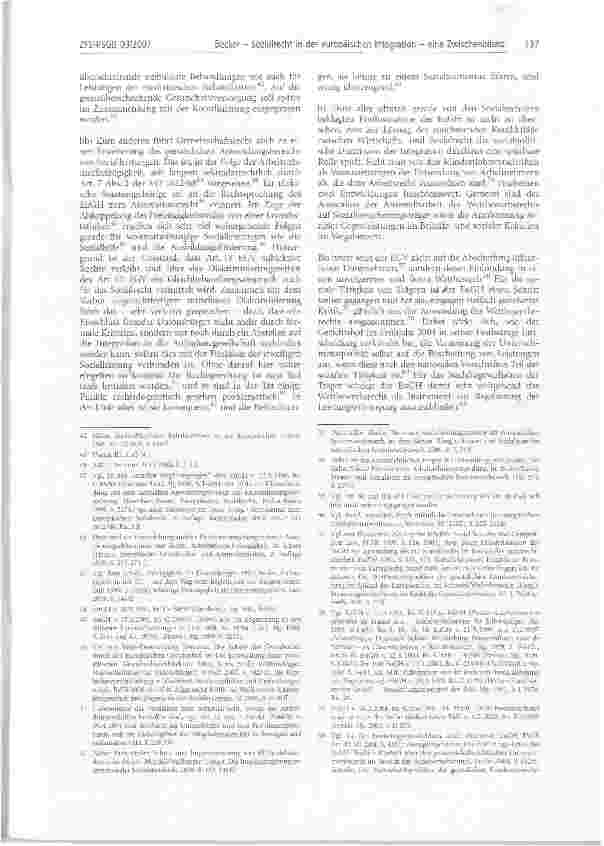 Vorschauseite 4: Sozialrecht in der europäischen Integration -eine Zwischenbilanz