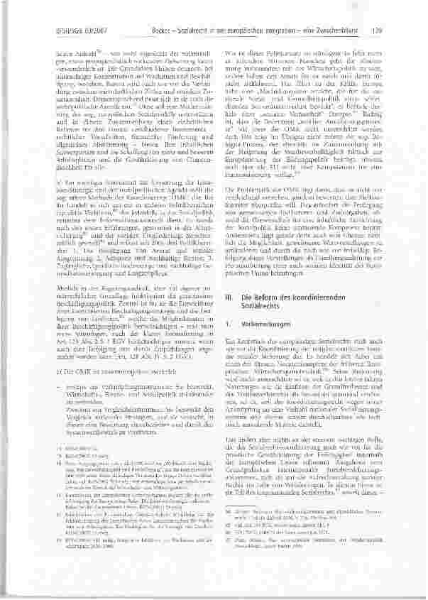 Vorschauseite 6: Sozialrecht in der europäischen Integration -eine Zwischenbilanz