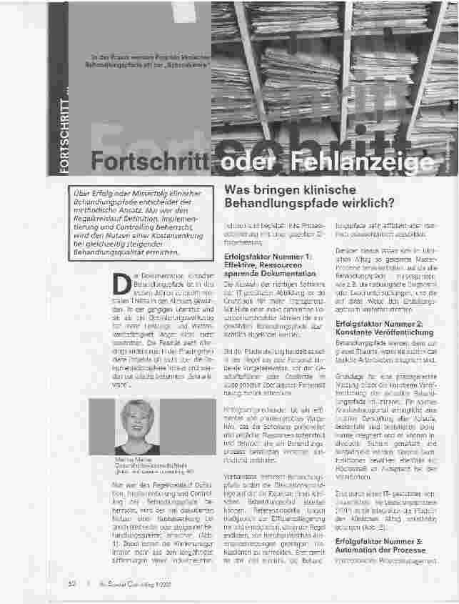 Vorschauseite 1: Fortschritt oder Fehlanzeige