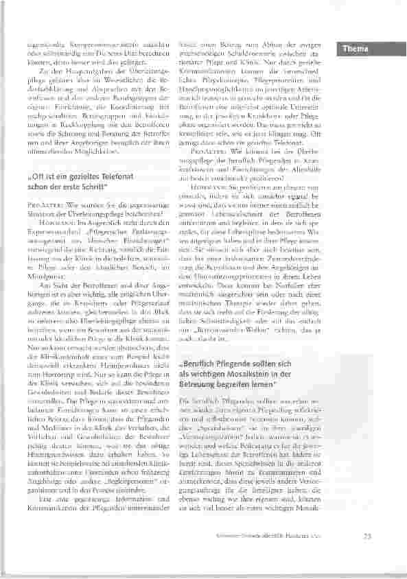 Vorschauseite 2: Verhindern, dass der Klinikaufenthalt zum Horrortrip wird