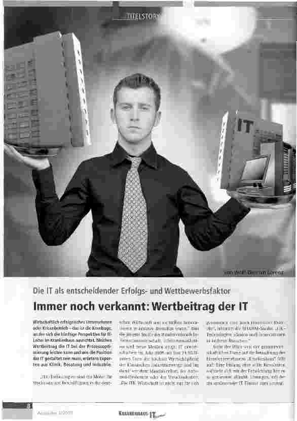 Vorschauseite 1: Immer noch verkannt: Wertbeitrag der IT