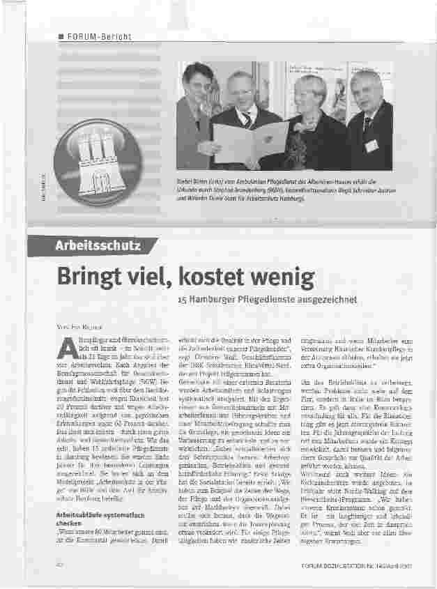 Vorschauseite 1: Bringt viel, kostet wenig
