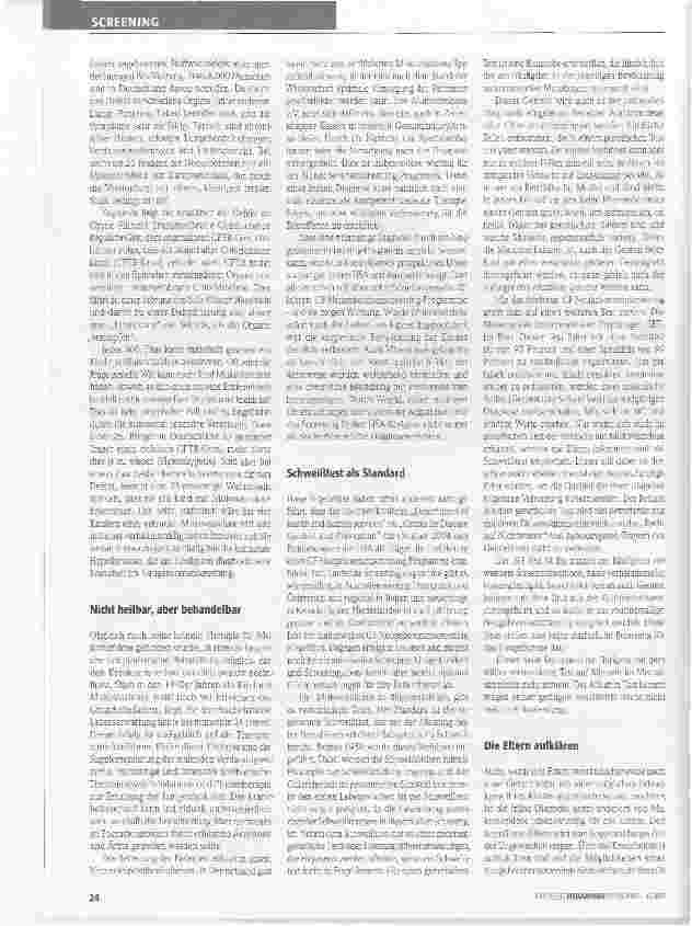 Vorschauseite 2: Mukoviszidose früh erkennen