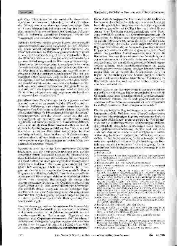 Vorschauseite 4: Rechtliche Grenzen von Potenzialanalysen1