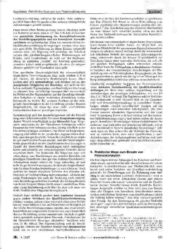 Vorschauseite 5: Rechtliche Grenzen von Potenzialanalysen1