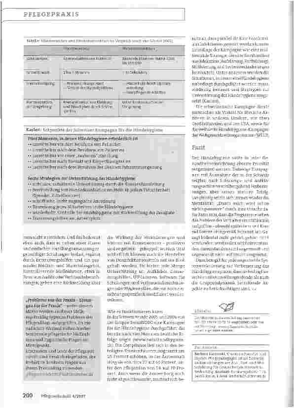 Vorschauseite 4: Händehygiene - eine unendliche Geschichte