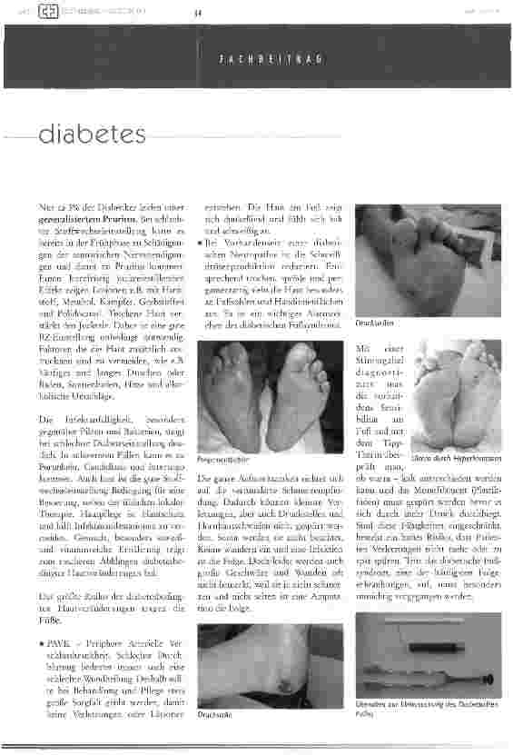 Vorschauseite 3: Diabetes ist auch Hautsache!