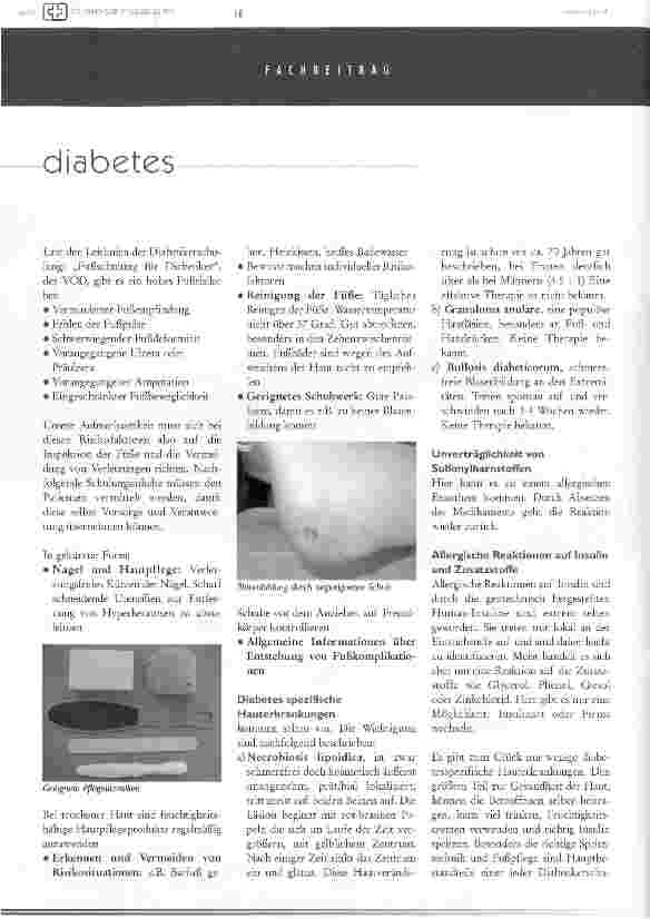 Vorschauseite 4: Diabetes ist auch Hautsache!