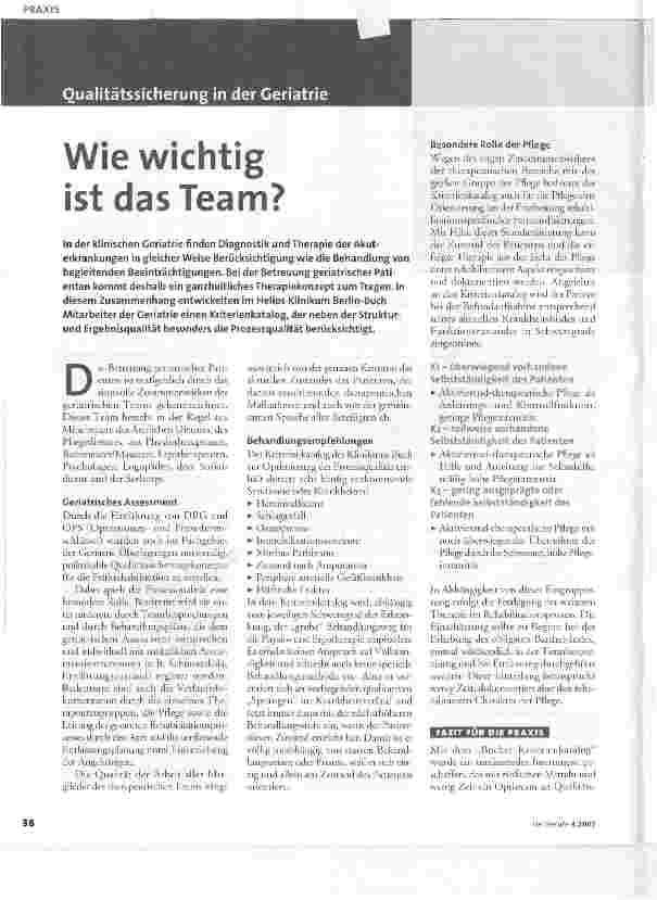 Vorschauseite 1: Wie wichtig ist das Team?