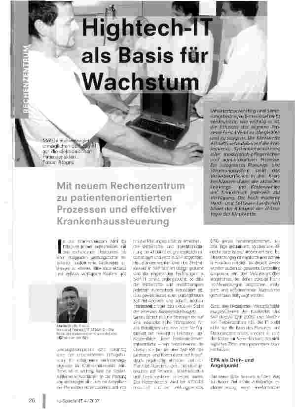 Vorschauseite 1: Hightech-IT als Basis für Wachstum