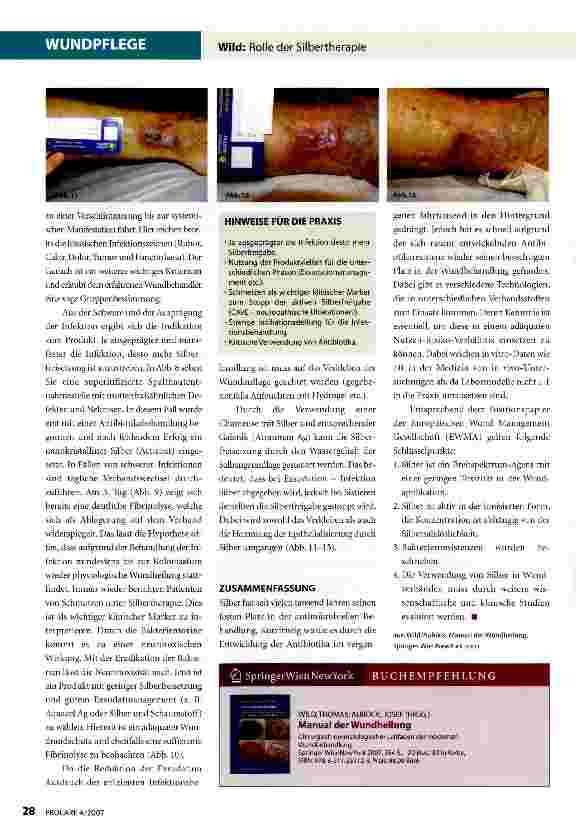 Vorschauseite 5: Rolle der Silbertherapie