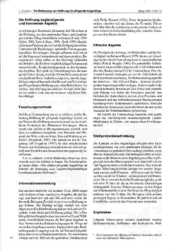 Vorschauseite 3: Ohne Hoffnung geht es nicht