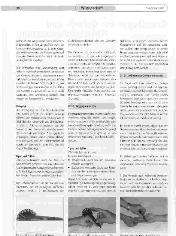 Vorschauseite 2: Grundlagen der Gelenkund Wirbelsäulenmessung