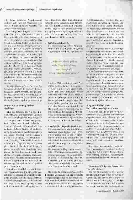 Vorschauseite 2: Netzwerke für pflegende Angehörige