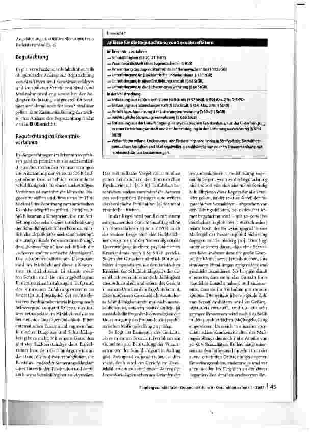 Vorschauseite 2: Begutachtung und Behandlung von Sexualstraftätern