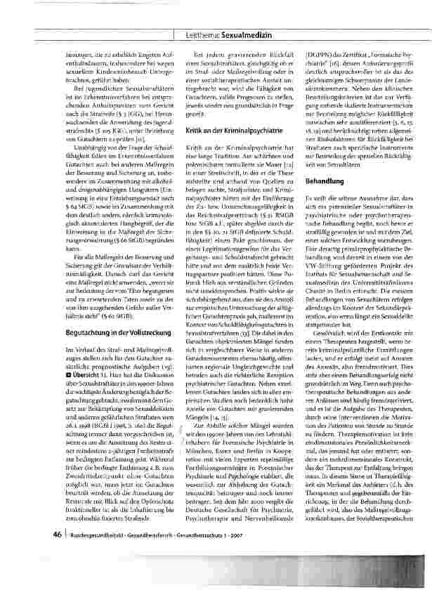 Vorschauseite 3: Begutachtung und Behandlung von Sexualstraftätern