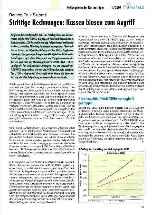 Vorschauseite 1: Strittige Rechnungen: Kassen blasen zum Angriff