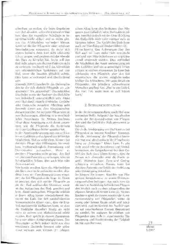 Vorschauseite 2: PFLEGEETHISCHE KOMPETENZ IN DER INTERAKTIONELLEN BEZIEHUNG: DER WIDERT MICH AN