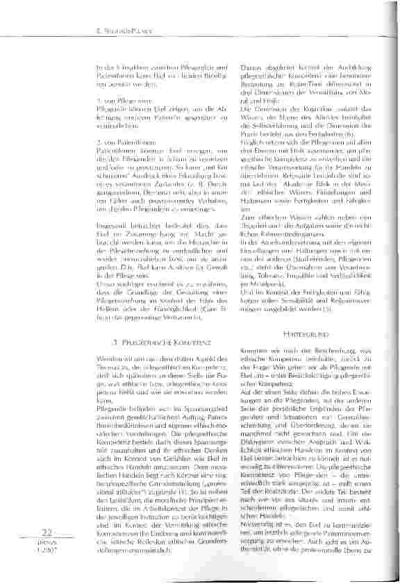 Vorschauseite 3: PFLEGEETHISCHE KOMPETENZ IN DER INTERAKTIONELLEN BEZIEHUNG: DER WIDERT MICH AN