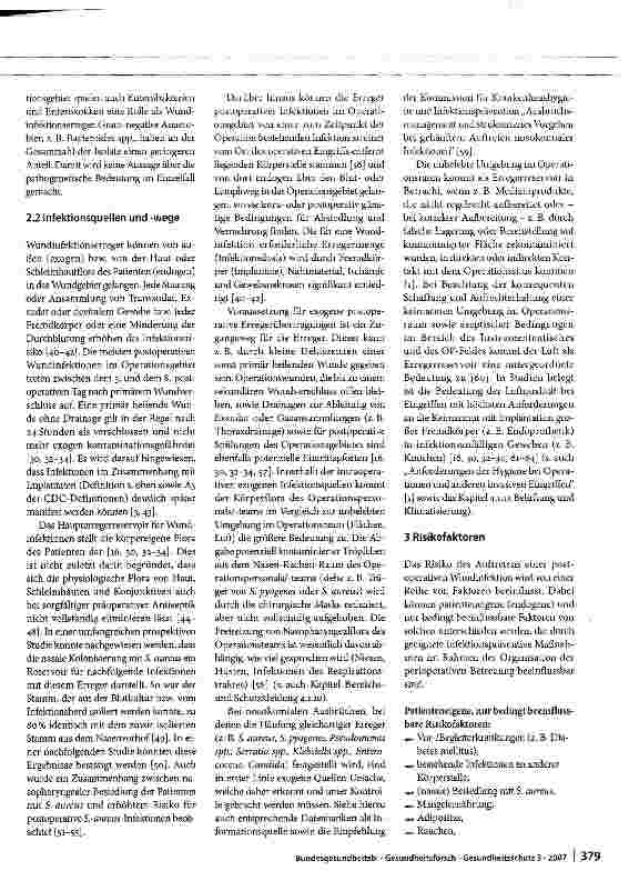 Vorschauseite 3: Prävention postoperativer Infektionen im Operationsgebiet