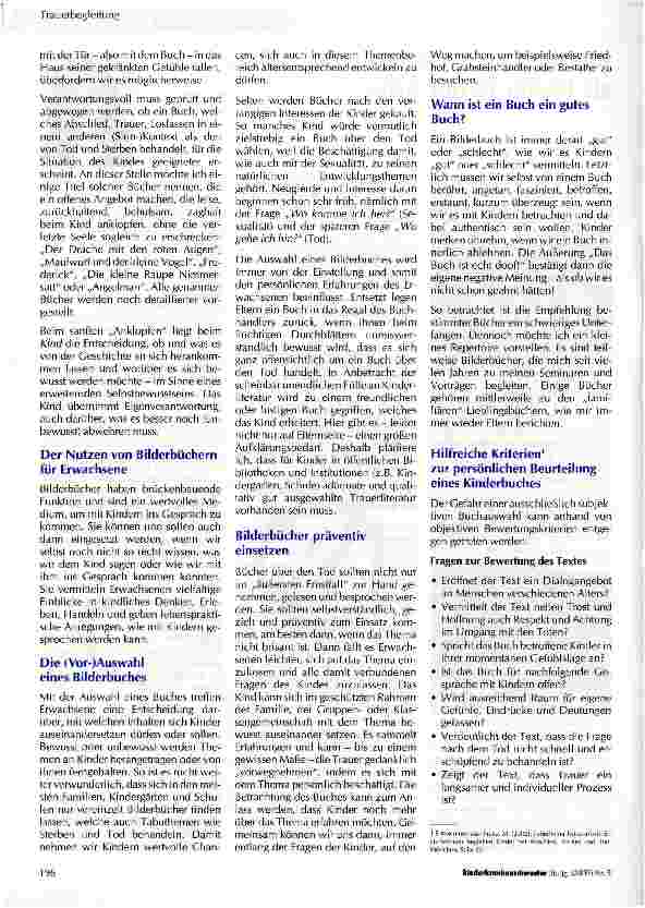 Vorschauseite 2: Bilderbücher: Bücher voller Bilder als Helfer in der Krise
