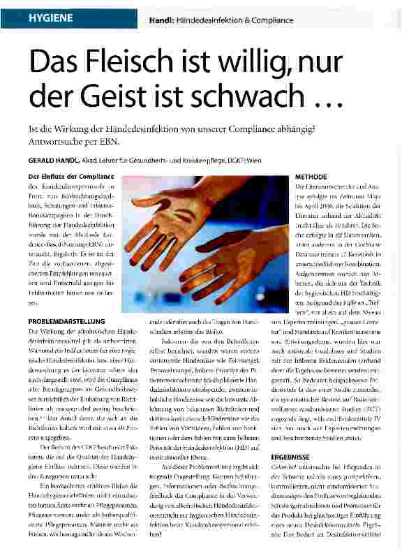 Vorschauseite 1: Das Fleisch ist willig, nur der Geist ist schwach ...
