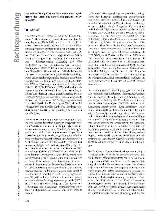 Vorschauseite 2: Altenpflegerin nicht ausreichend qualifiziert, um als Pflegedienstleitung zu arbeiten