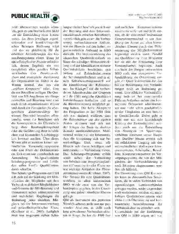Vorschauseite 2: Qualität und Qualitätsmanagement in Selbsthilfeorganisationen aus Sicht der Beteiligten