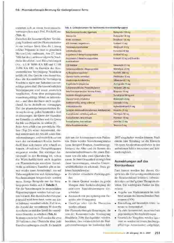Vorschauseite 3: Pharmakotherapie-Beratung für niedergelassene Ärzte