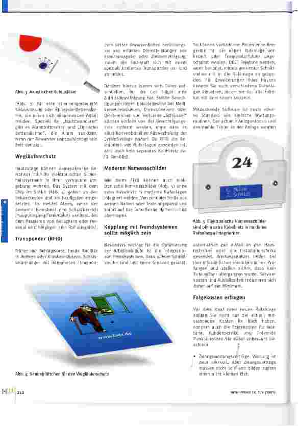 Vorschauseite 3: Alarmsignale