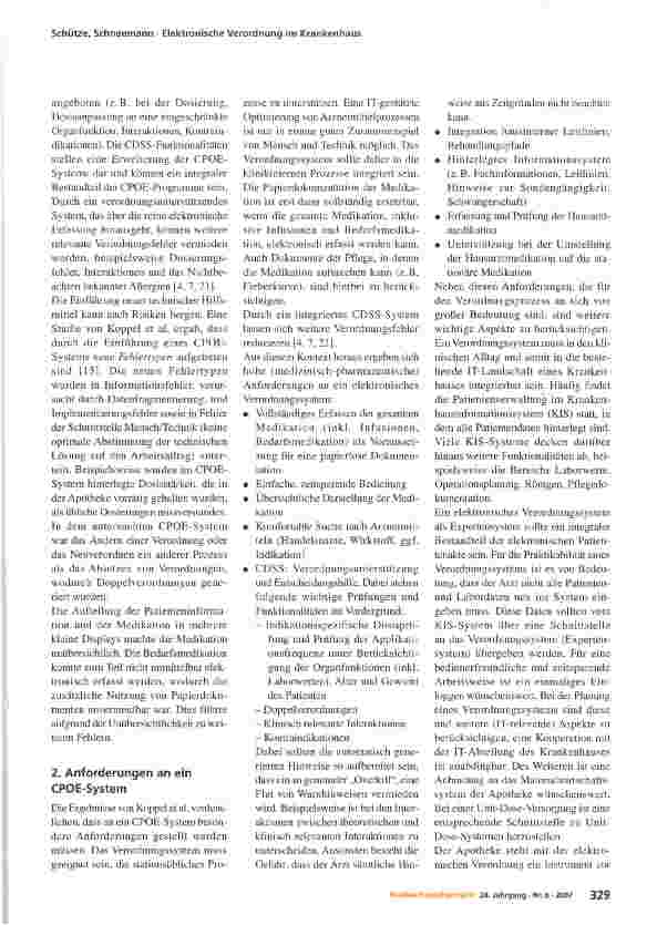 Vorschauseite 2: Elektronische Verordnung im Krankenhaus