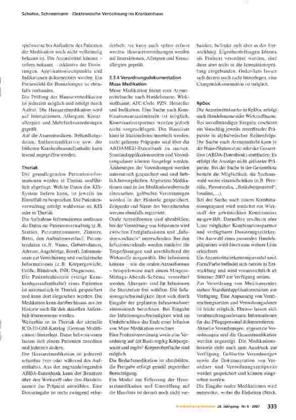Vorschauseite 6: Elektronische Verordnung im Krankenhaus