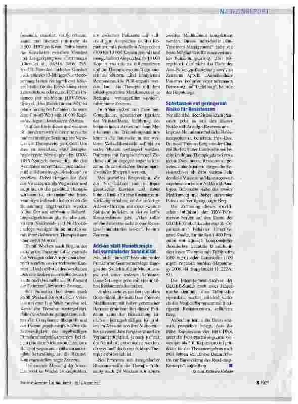 Vorschauseite 2: Viruslast ist entscheidender Parameter für Verlaufsbeurteilung