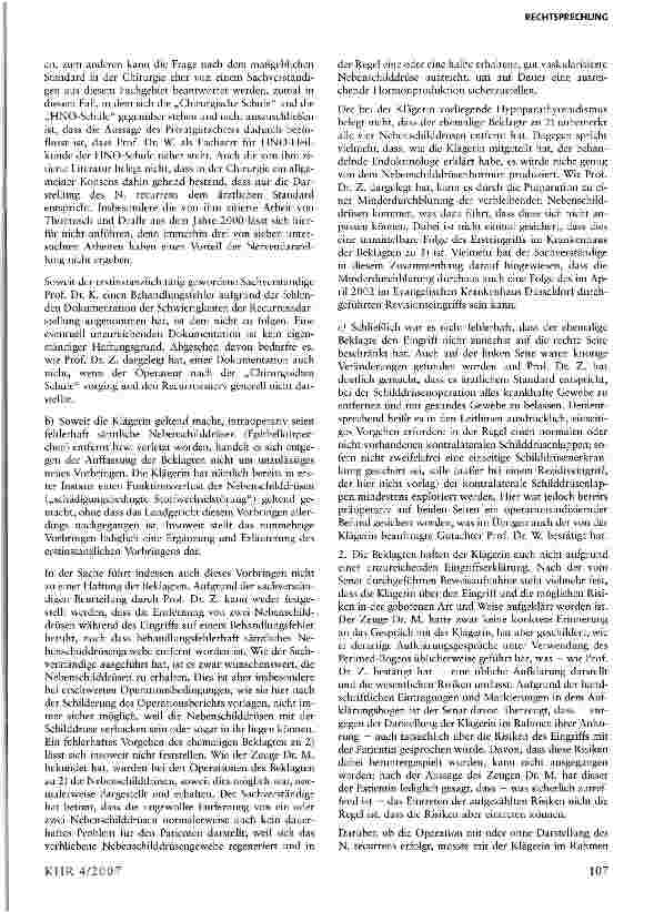 Vorschauseite 4: Bedeutung und Klassifizierung von Leitlinien bei Schilddrüsen-OP
