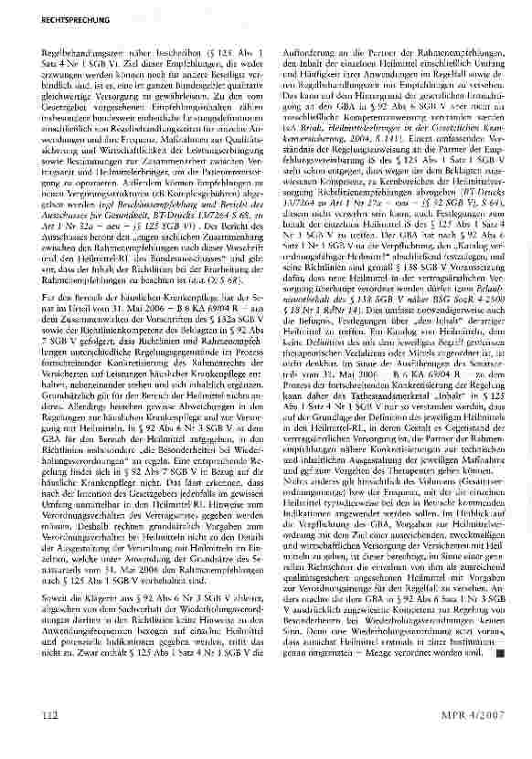 Vorschauseite 3: Empfehlungen in Heilmittel-Richtlinien