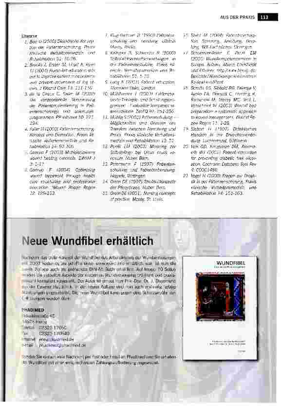 Vorschauseite 4: Die Rolle der pflegerischen Patientenedukation in der Wundversorgung