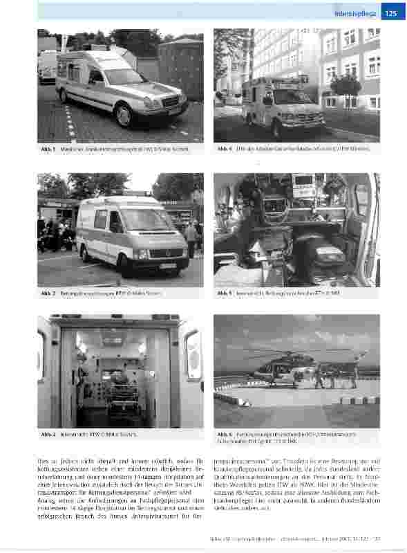 Vorschauseite 4: Interhospitaltransfer - Intensivtransport