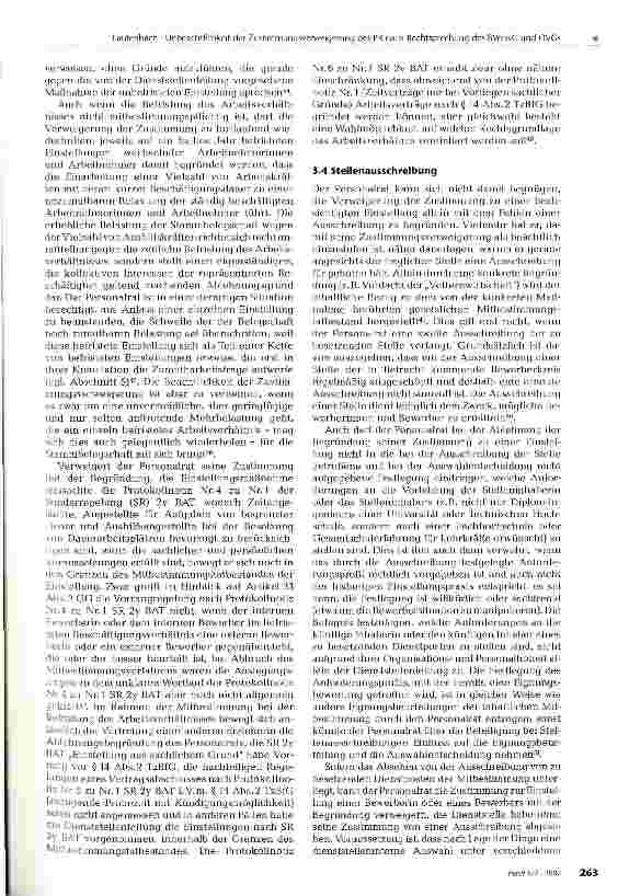 Vorschauseite 5: Die Unbeachtlichkeit der Zustimmungsverweigerung des Personalrats nach der Rechtsprechung des Bundesverwaltungsgerichts und der Obergerichte (ohne Berücksichtigung der gesetzlich…
