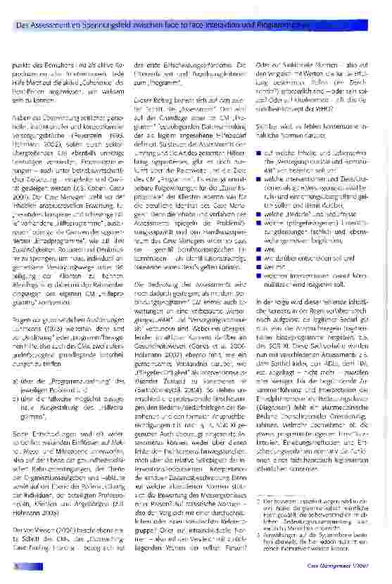 Vorschauseite 2: Das Assessment im Spannungsfeld zwischen face to face Interaktion und Programmzielen