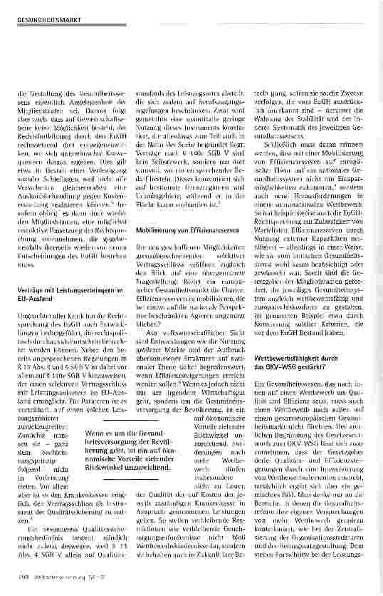 Vorschauseite 3: Gesundheitsmarkt Europa - Chancen und Risiken für das deutsche Gesundheitswesen