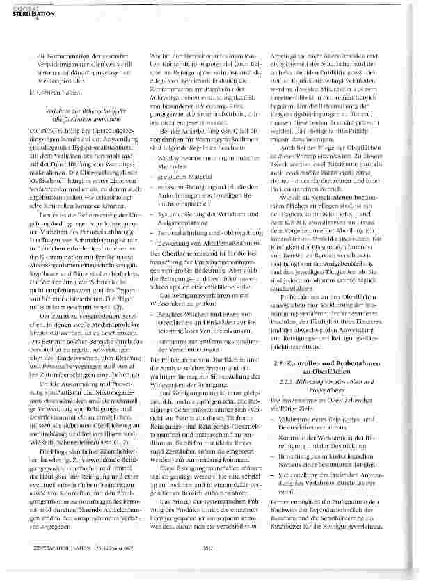 Vorschauseite 5: Beherrschung und Kontrolle der Umgebungsbedingungen bei der Sterilisation