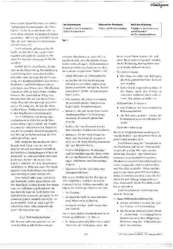 Vorschauseite 6: Beherrschung und Kontrolle der Umgebungsbedingungen bei der Sterilisation
