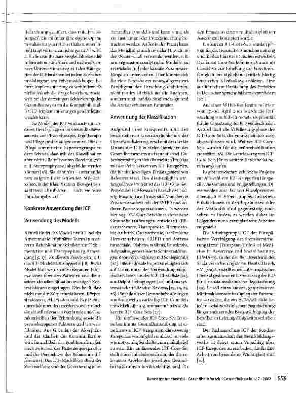 Vorschauseite 6: Die Internationale Klassifikation der Funktions fähigkeit, Behinderung und Gesundheit (ICF)