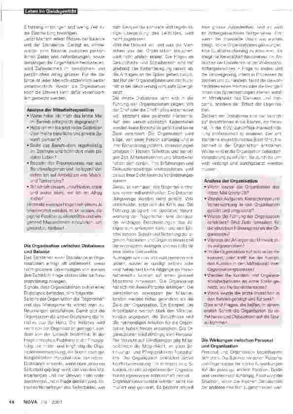 Vorschauseite 2: Personal und Organisation in der Balance
